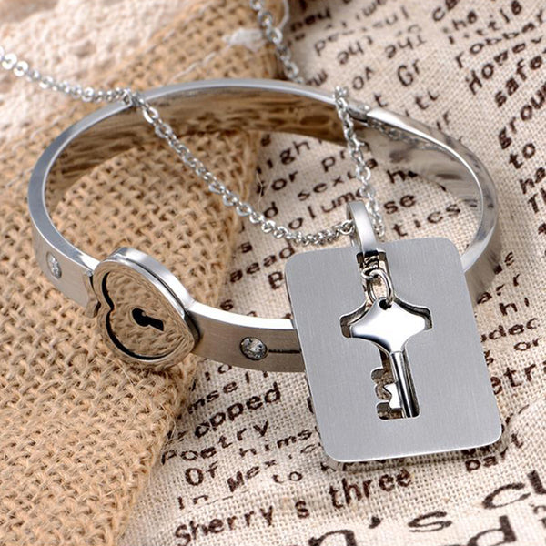 Love lock bracelet price Clearance