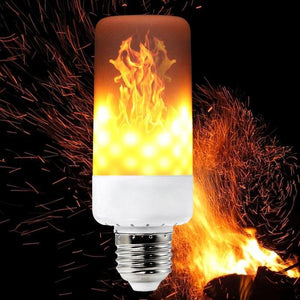 Flaming Flickering Light Bulb