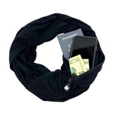Anti-Theft Infinity Scarf with Hidden Pocket